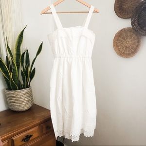 Madewell Eyelet Lace Sleeveless Midi Dress Size 0